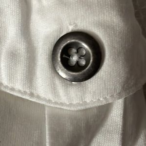 Style and Company short sleeve white cargo top large